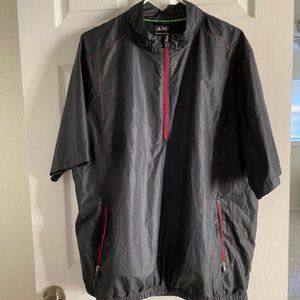 Adidas Golf Clime-proof Men Windbreaker  Short Sleeves Jacket/Shirt Size XL